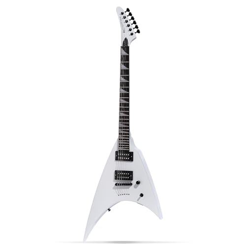 Leo Jaymz Electric Guitar,Swifter Series,Heavy Metal Guitar,24 Frets Rosewood Fingerboard,Mahogany...