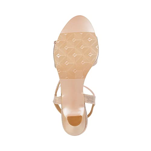 Image of Metro Womens Synthetic Rose Gold Sandals (Size (6 UK (39 EU))