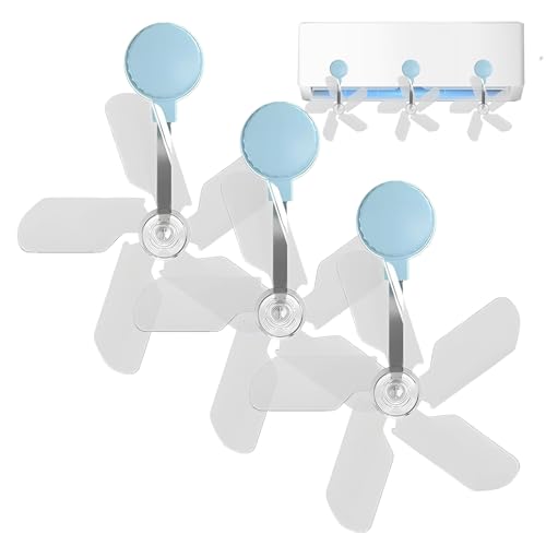 Desviador para aire acondicionado – Biombo para aire acondicionado, 3 ventosas, guía ventilador para flujo de aire antigolpe directo para calefacción, refrigeración, habitación, cocina y circulación