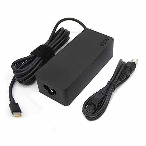 65W 45W AC Charger ADLX65YDC2A 4X20M26268 for Lenovo ThinkPad T480 T480s T490 T490s T590 T580 T580S E480 E580 Yoga C930 C940 S940 920 Yoga Type-C Series Laptop Power Supply Adapter Cord