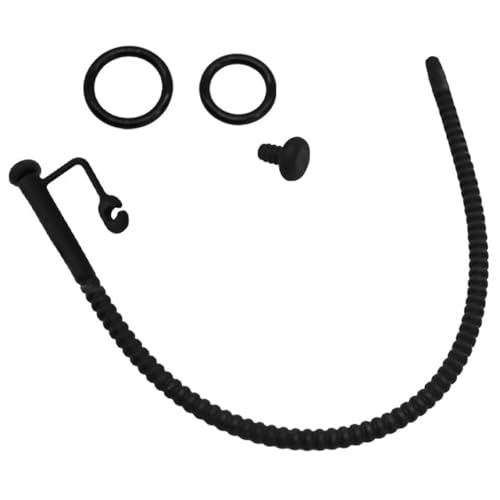 3 Tallas de Cinturón de Tracción con Rosca de Silicona Extendida Suave Negro para Hombre (A)