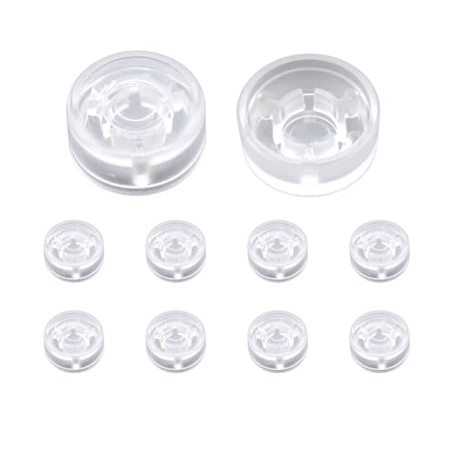 Soundspire 10Pcs Transparent Guitar Pedal Footswitch Toppers, Non-Slip Protective Caps for...