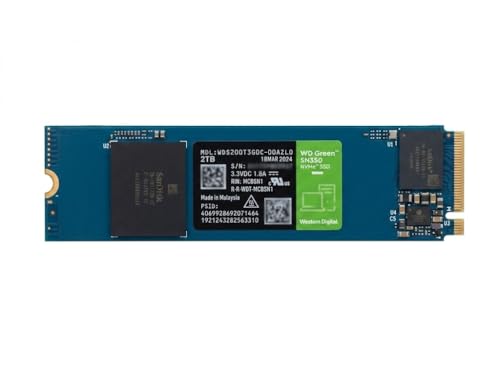 Image of WD Green SN350 2TB NVMe SSD, M.2 2280 PCIe Gen3 x4, M-Key (OEM New)