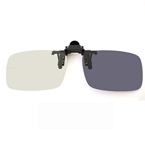 PLOPLO Photochromic Polarized Sunglasses Clip Men