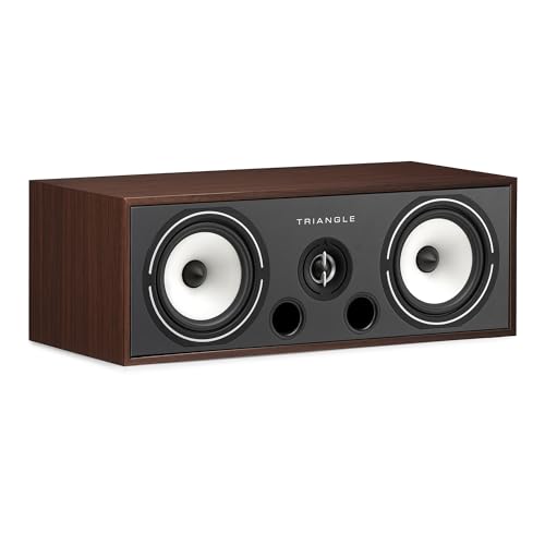 Triangle - Enceinte Centrale Home-Cinéma BOREA BRC2-2 Voies - Puissance Admissible 120W - Rendement 91 DB/W/m - Bass Reflex - 580 x 200 x 260 mm - Noyer...