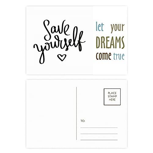 Cartes postales Save Yourself au format A6 pour afficher dans son bureau