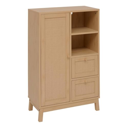 5five - Armario de baño de 1 Puerta marrón caña