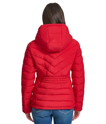 Tommy Hilfiger Women's Essential Lightweight Packable Puffer Jacket, Crimson, X-Large2