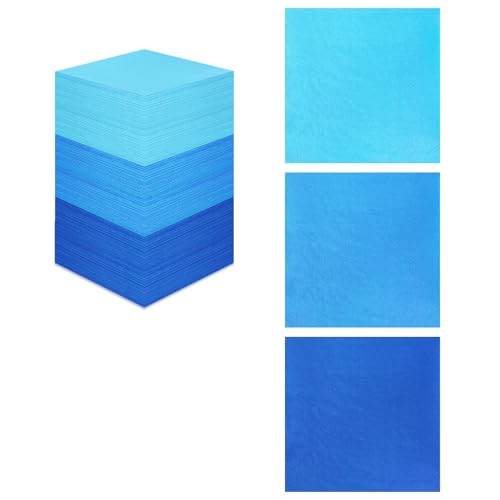 300 Count Dusty Blue Beverage Napkins,2-Ply Gradient Blue Cocktail Party Napkins Disposable for Dinner Wedding Birthday Party Graduation