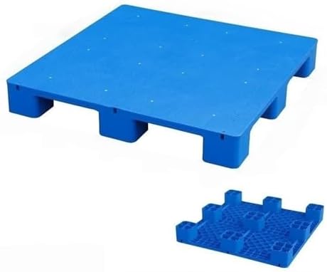 Lightweight Plastic Pallet, Nestable Polyethylene Storage Pallets for Indoor/Outdoor Use, Durable Grid Pad Ideal for Garages & Kitchens, 35.4"x23.6" Size