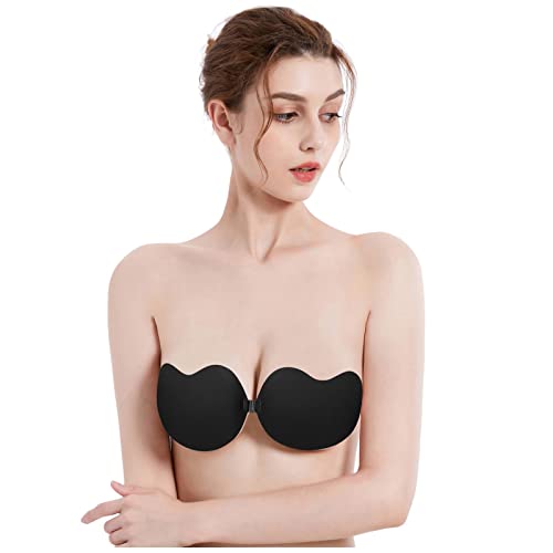 Soutien-Gorge Auto-adhésif sans Bretelles Push Up Air Holes Backless Sticky Bras Menstruelle Abondante