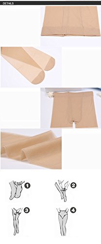 Image of Women's 4 Packs Stockings Ultra-Thin Seamless Control Top Sheer 15 Denier Pantyhose (4 Pack (Skinx4))