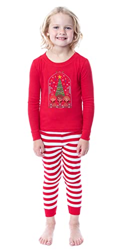 Harry Potter Christmas Sweater Golden Trio Wizarding World Tight Fit Cotton Matching Family Pajama Set2