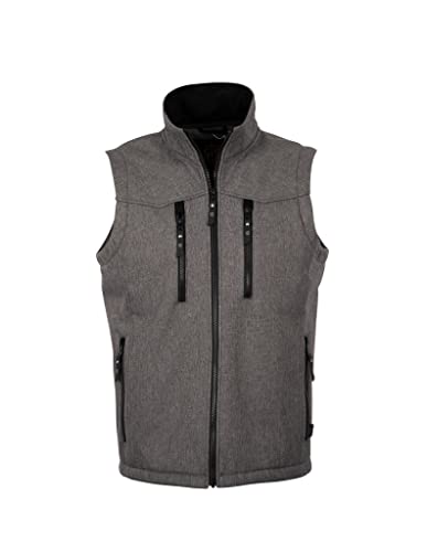 STS Ranchwear Western Vest Boys Zipper Satin Heather Gray STS3122