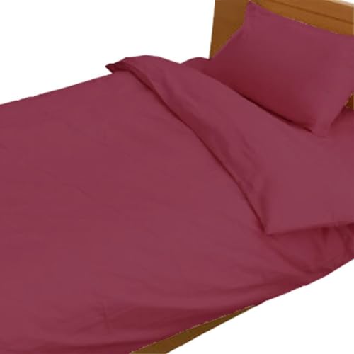 [シングル]いつでも清潔! 抗菌防臭SEK 綿100%寝具カバー3点セット(レッド)770ディープ-3P-S-RE