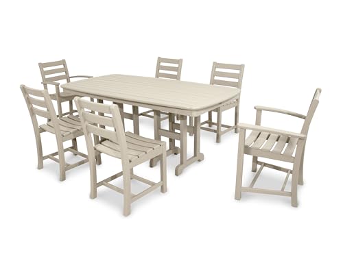 Trex Outdoor Furniture TXS118-1-SC Monterey Bay 7-Piece Dining Set, Sand Castle