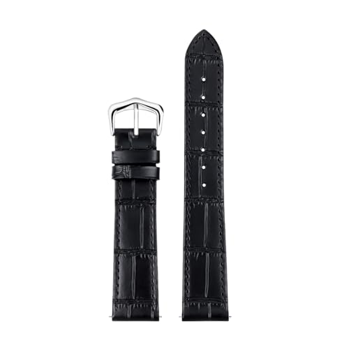 Correa de cuero genuino de 18 mm con sistema de liberación rápida unisex