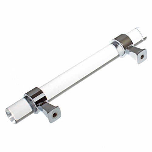 GlideRite Hardware 4718-96-PC-10 3.75-inch CC Clear Acrylic Cabinet Drawer Pulls 10 Pack, 10 Count