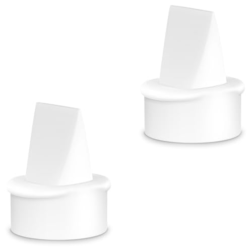 Image of 2PC Duckbill Valves Compatible with Lansinoh Pumps Parts and Hand Pump, Replacement to Lansinoh Signature Pro Smartpump Manual Pump, for lansinoh Breast Pumps Duckbill Valves Parts