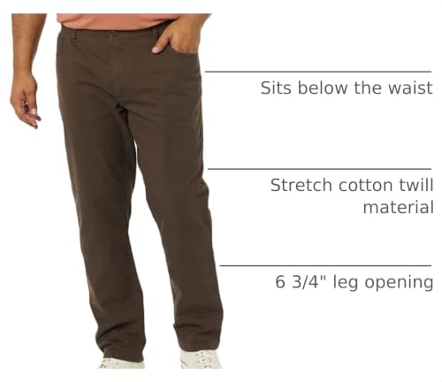 Amazon Essentials Men's Skinny Fit 5-Pocket Comfort Stretch Chino Pants, Brown, 32W x 29L - image 4