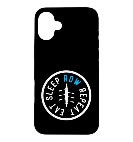 Eat Sleep Row Repeat �}�b�`���O �N���[ �`�[�� ���[�C���O �{�[�g �I�[�� �X�}�z�P�[�X iPhone 16 Plus �p