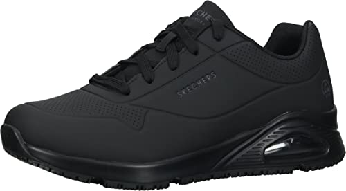 Skechers Work Relaxed Fit Uno SR Sutal, Zapatillas Hombre, Negro, 44 EU