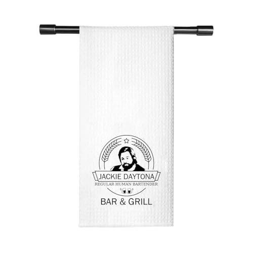 TV Show Inspired Gift Regular Human Bartender Bar & Grill Kitchen Towel Dish Towel (L BREW towel)