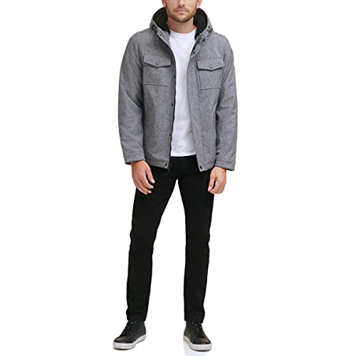 DOCKERS Men's Arctic Cloth Sherpa Storm Jacket, Heather Grey Soft Shell, X-Large Tall - image 4