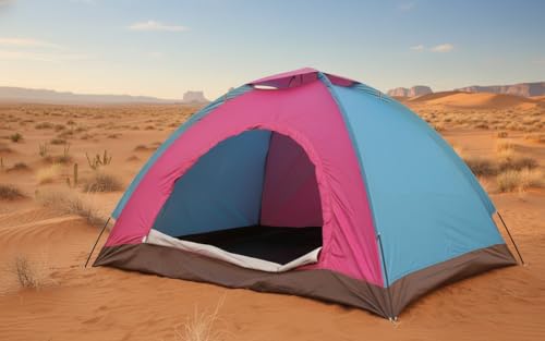 Image of KriShyam 4-Person Camping Tent - Includes Carrying Bag - Lightweight Portable Dome Tent for Backpacking, Hiking, or Beach for Indoor & Outdoors (4 Person Tent)
