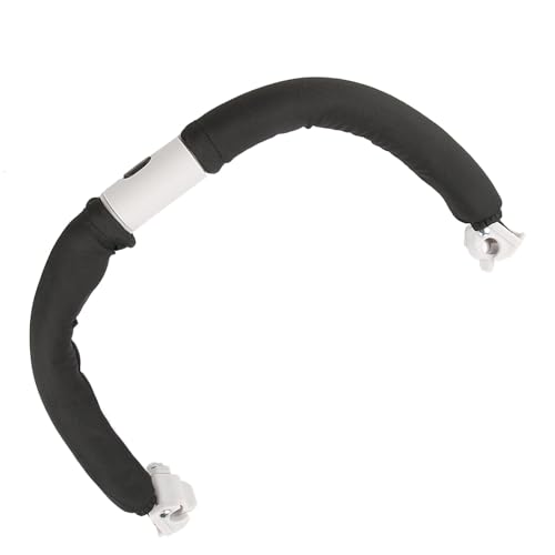 Miniatura 9 de Ftvogue Manillar Ajustable Para Cochecito De Bebé, Barra Parachoques De Seguridad, Reposabrazos Para Cochecito, Negro