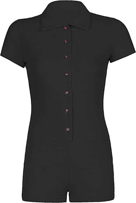 Pagliaccetto Donna Estivo Con Cerniera - Body Manica Corta Sexy - Foto 6