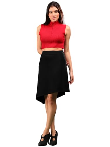 Image of KOTTY Women's Solid and Printed Skirts - A-Line || Pencil || Midi || Maxi || Knee-Length || Flared || Asymmetric Styles for Chic and Comfortable Fashion