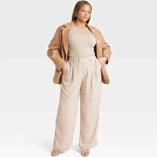 A New Day Women's High-Rise Wide Leg Fluid Pants -3