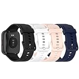 E ECSEM Bands Compatible for Konitee ID208BT, VRPEFIT ENOMIR AEAC FACOI Tensky ID208BT Smartwatch Classic Flexible Colorful Quick Fit Replacement Wristband, Multicolor Selection