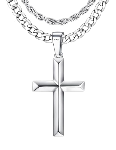 FIBO STEEL Layered Cross Necklace