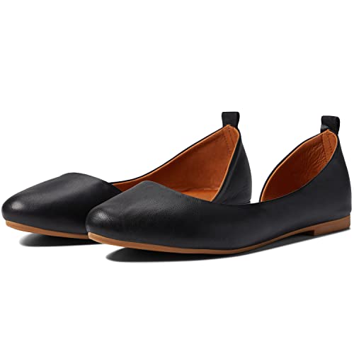 MOOMMO Women Cut Out Flat Shoes Pointed Toe Slip On Ballet Flats D’Orsay Comfortable Flat Heel Dress Shoes Side Cut Office Ladies Party Casual Driver Flats 4-11 M US2