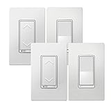 TOPGREENER Smart Wi-Fi 3-Way Dimmer Switch Kit, Includes Wi-Fi Dimmer Light Switch + Auxiliary Switch, In-Wall, NEUTRAL wire required, No Hub Required, Compatible with Alexa + Google Assistant 2 Pack