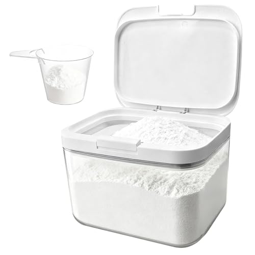 Boîte rangement lessive opération une main pratique 2,8l - 2