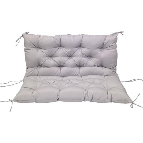 Coussin de banc imperméable rembourré avec liens de fixation dossier extérieur