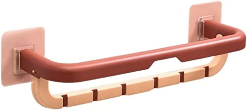 Porte-serviettes sans perforation pliable et étanche pour douche