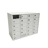 FixtureDisplays® 23 Slot USB　Cellphone Locker Storage Charging Station Class Camp Security No-Phone Max 5 Watts Per Slot Output 15257NEW-NPF