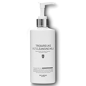 TROIAREUKE PIT Cleansing Milk I Deep Cleansing Daily Facial Cleanser for All Skin Types, Dry, Hydrating Face Mask with Antioxidants, Vitamins, Moisturize Korean Aesthetic Skin Care 10.14 fl oz