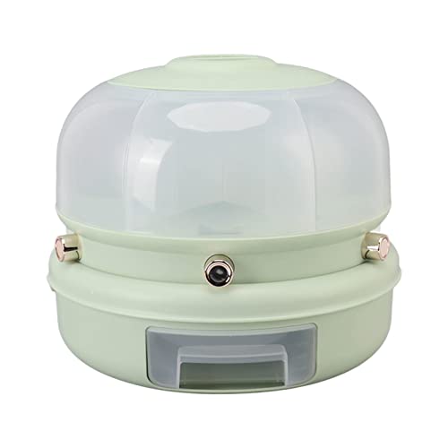 Contenedor de almacenamiento de granos Tanque dispensador de arroz de gran capacidad Diseño de rotación de material PP de grado alimenticio multifunción para organización de (Monocapa verde claro)