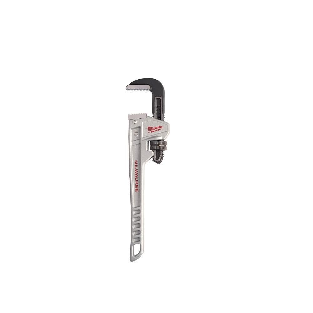 Milwaukee 48 22 7212 48227212 - Chiave per tubi in alluminio, 12 pollici, colore: Rosso/Nero/Argento