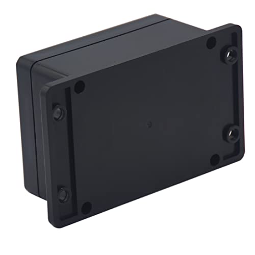 Raculety 2 Pack Project Box IP65 Waterproof Junction Box ABS Plastic Black Electrical Boxes DIY Electronic Project Case Power Enclosure with Fixed Ear 4.53 x 3.54 x 2.17 inch (115x90x55mm) - Thumbnail 7