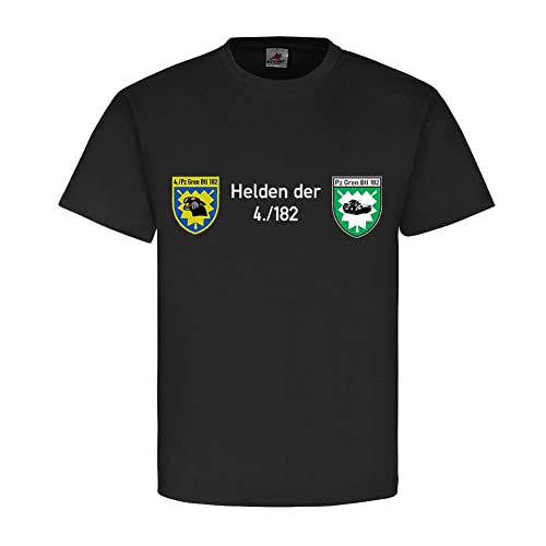T-shirt Helden der 14890 PzGrenBtl Bundeswehr Goggrenadierbataillon noir taille Large