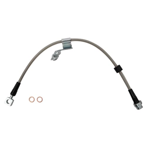 Image of TRQ Brake Hose Set Compatible with 2011-2014 Chrysler 200 2007-2010 Sebring 2008-2014 Dodge Avenger 2007-2017 Jeep Compass Patriot