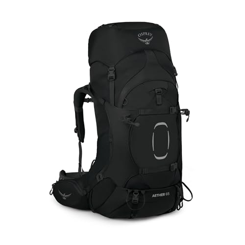 Osprey Aether Herren Rucksack, 65L, Black, S/M