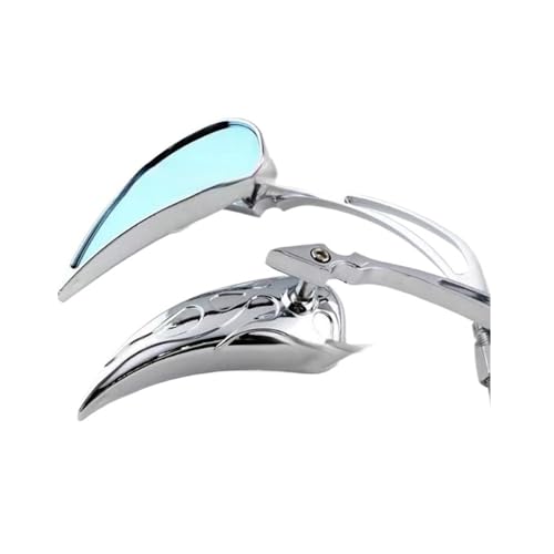 Espejo retrovisor de media luna con cristal antideslumbrante para motocicleta y scooter