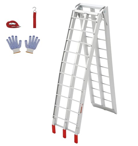 Rampa de Aluminio para Motocicleta 750 lbs, 7.5 ft Plegable, 12.2" Ancho miniatura 1